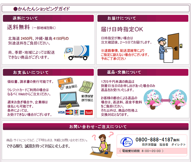 胡蝶蘭通販サライ　0800-888-4187